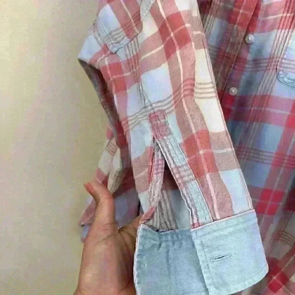 American Eagle Women Oversized Button-Up Beach Shirt M TC1 - Picture 3 of 7